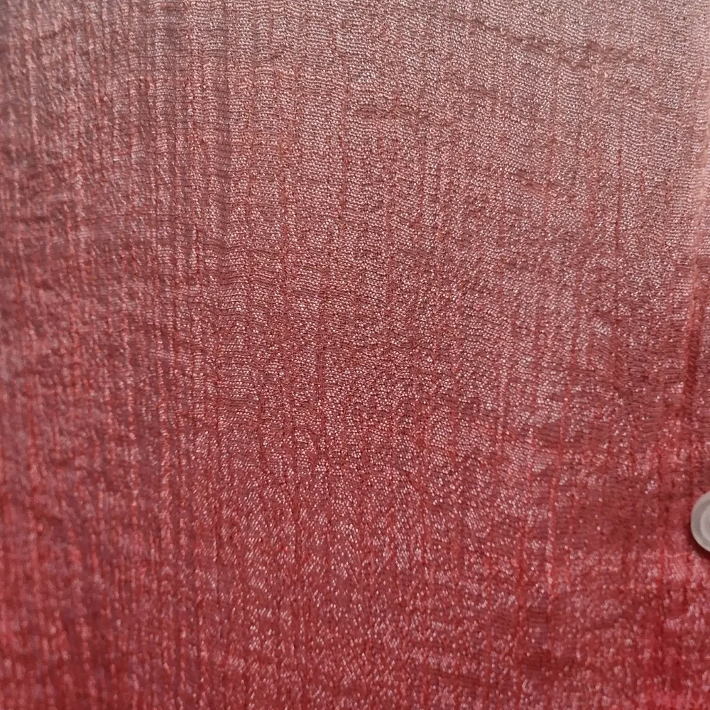 AGB coral gauze sleevwlwss dip dye tunic button down size xl - Image 2