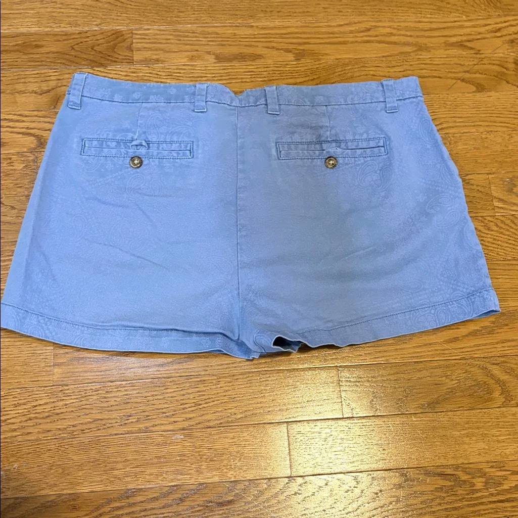 BONGO | Blue Pale Paisley Printed Shorts Juniors Size 13 - Image 4