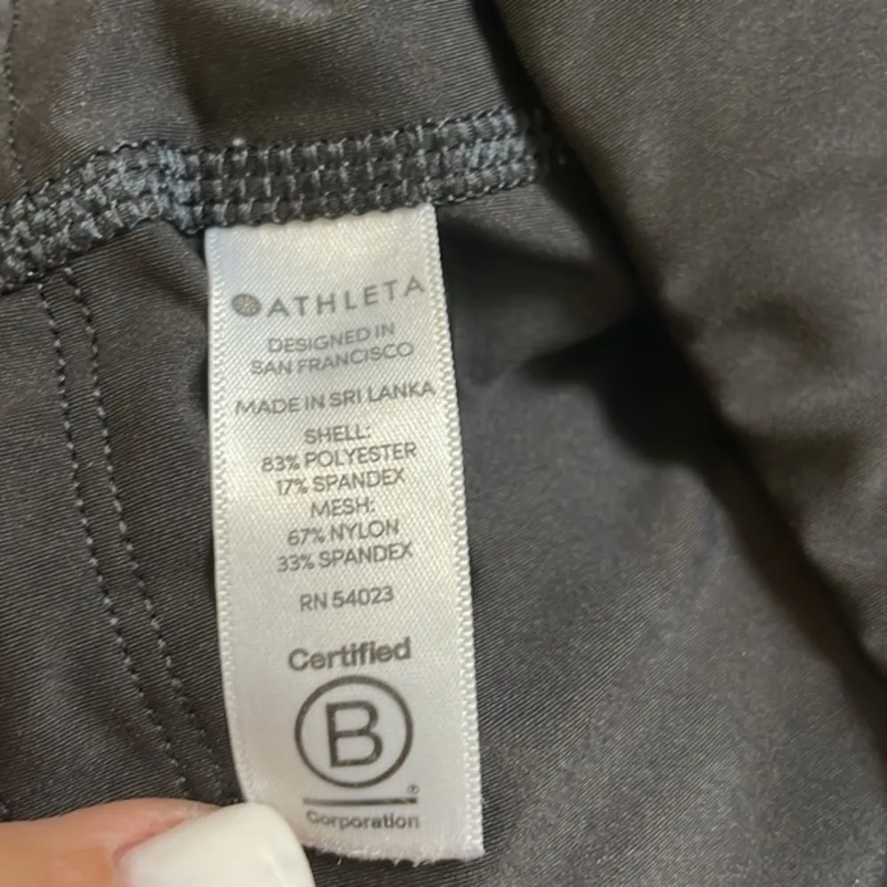 Athleta Black Perforated Athletic Capri Leggings - Image 7