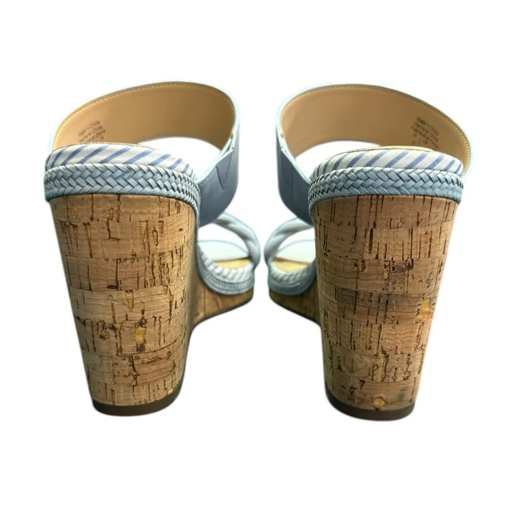 Draper James RSVP Charlotte Women’s Wedge Sandals Blue White Size 9 NWOT - Image 5