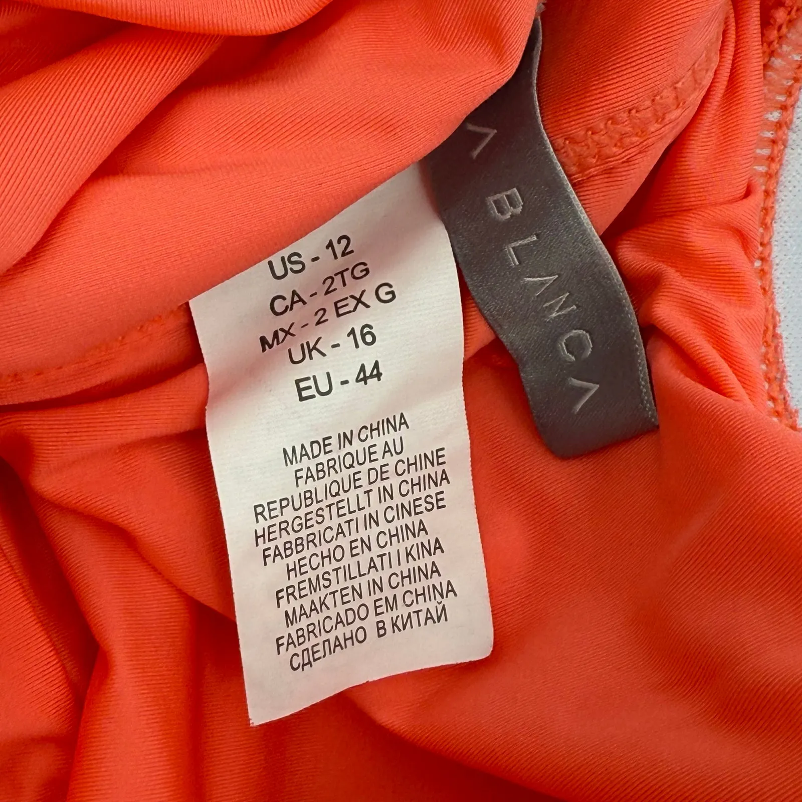 La Blanca Swimsuit SZ 12 NWT Island Goddess Birds of Paradise Halter One Piece - Image 4