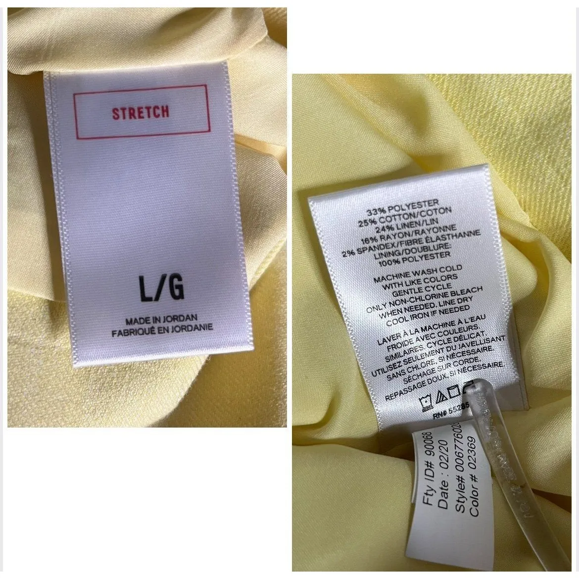 EXPRESS Yellow Blazer Suit Jacket Oversized Boyfriend Double Breasted Size Large - Image 9