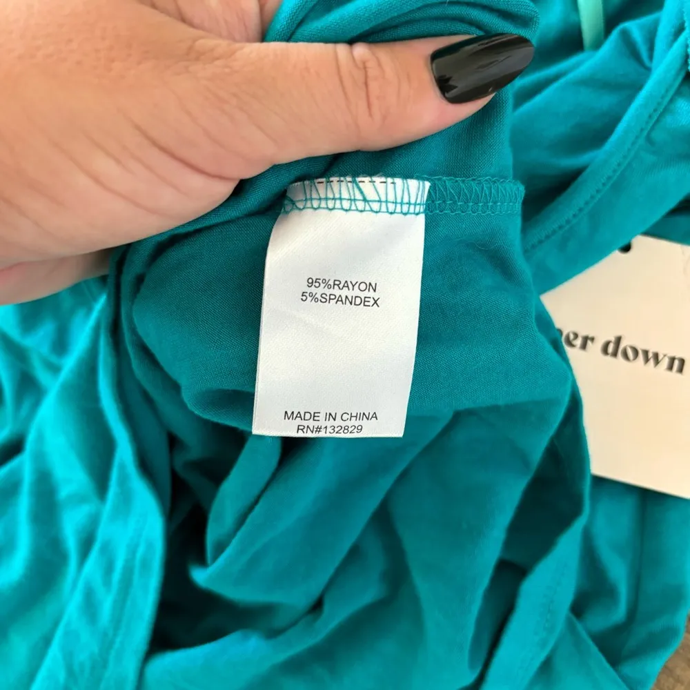 superdown flora teal ruffle revolve new nwt mini dress - Image 6