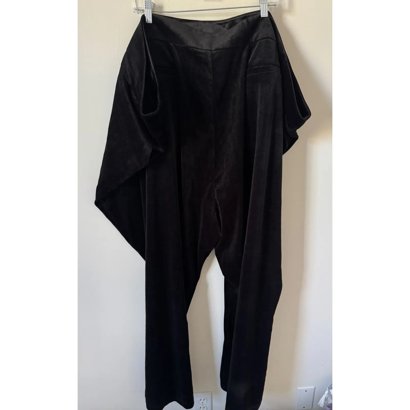 Universal Standard Velour Velvet Flared Dress Pants Black Size 40 NEW - Image 6