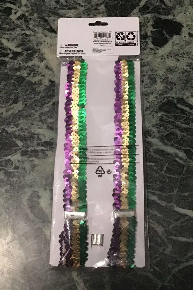 Marci Gras sequin suspenders - Image 2