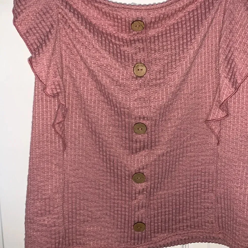 Caution To The Wind Ruffled Tank Top - Image 3