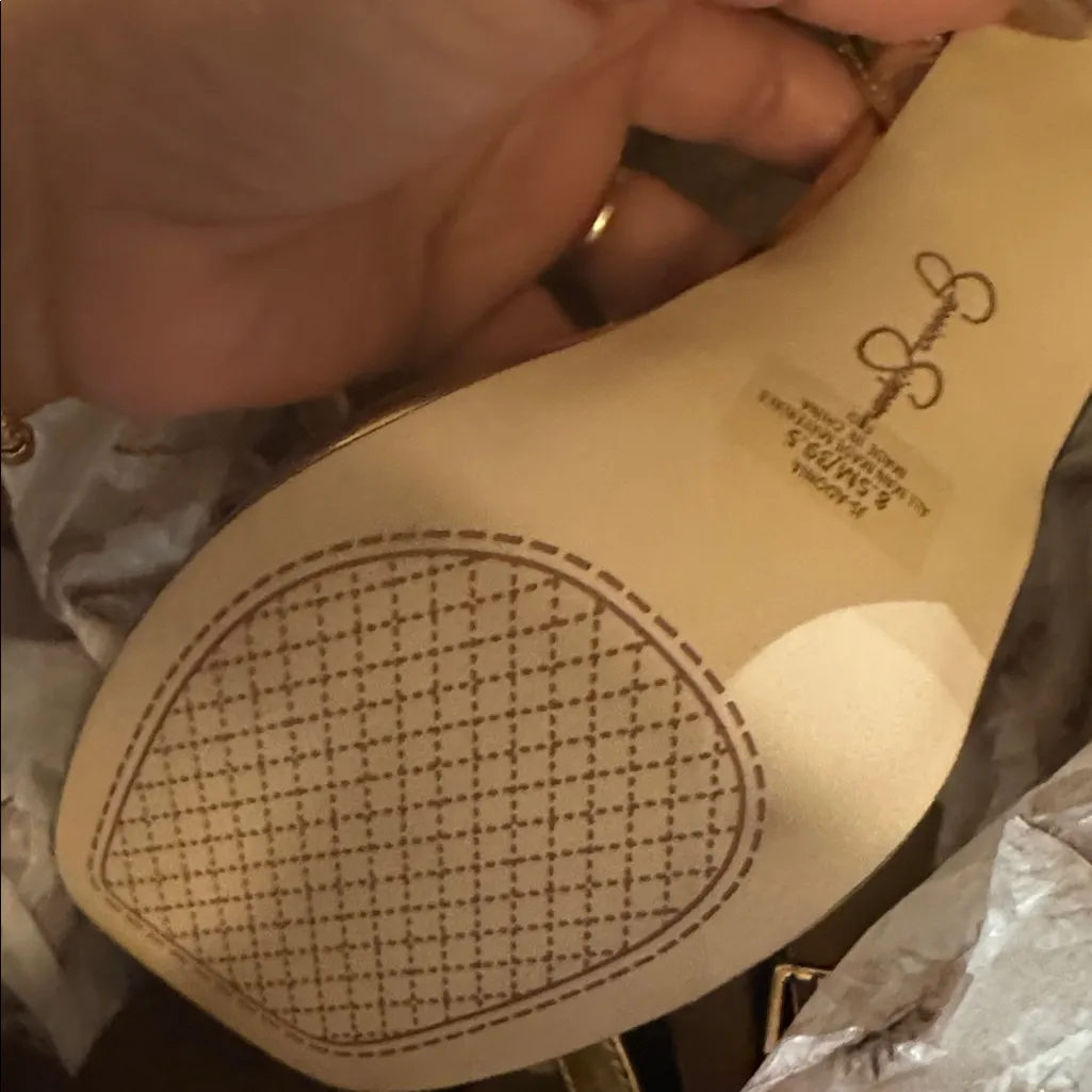 Jessica Simpson
Women's Adonia‎ Platform Dress Sandals Gold Platform Heels - Image 9