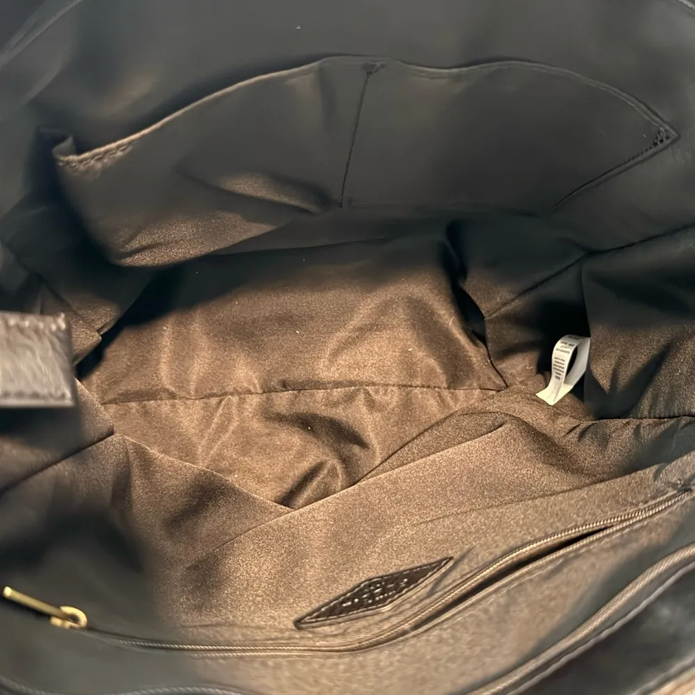 Fossil Black Leather Camilla Convertible Tote - Image 9