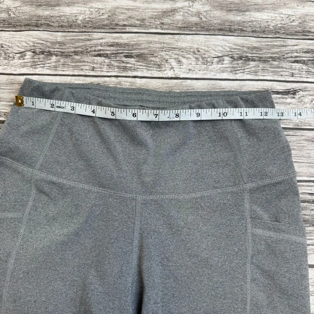 All In Motion Women's Spandex Bermuda Bike Shorts M Med Medium Grey Gray Stretch - Image 7