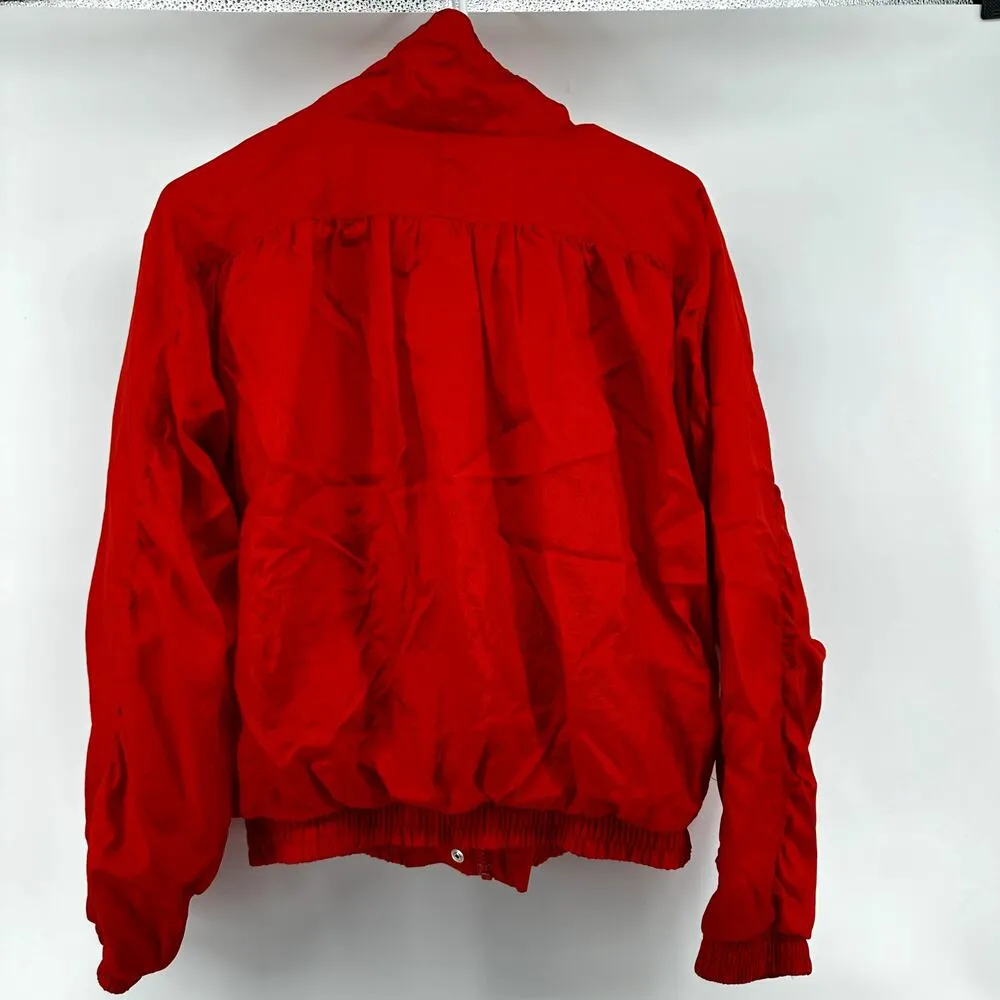 Vintage Ellesse Track Suit Set Zip Up Jacket Jogger Pocket Snap Orange 1 XS - Image 5