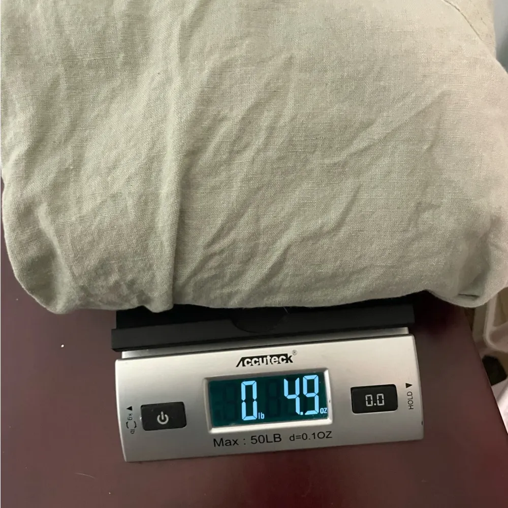 Light‎ green Asos linen blend button front shirt with tie front size 8 - Image 6