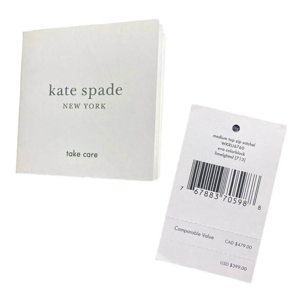 Kate Spade Eva Medium Top Zip Satchel Yellow - Image 6