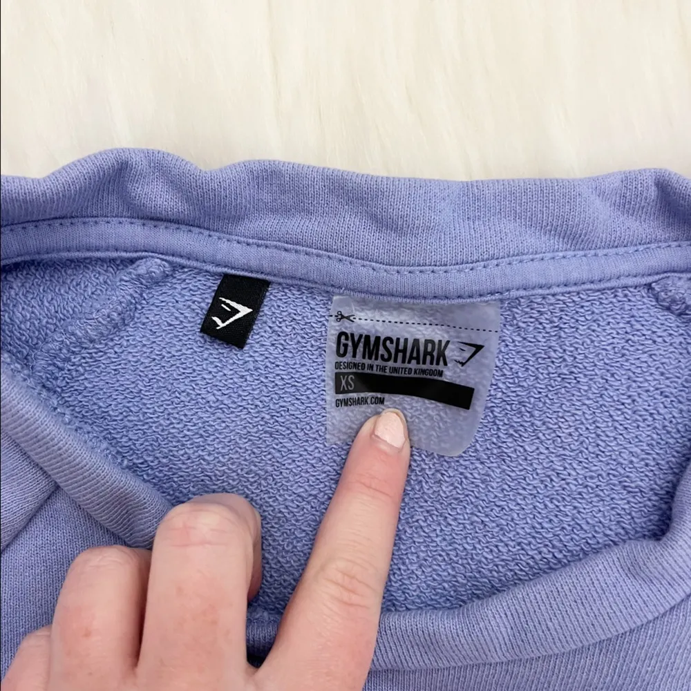 Gymshark Be a Visionary Purple Crop Sweatshirt - Image 3