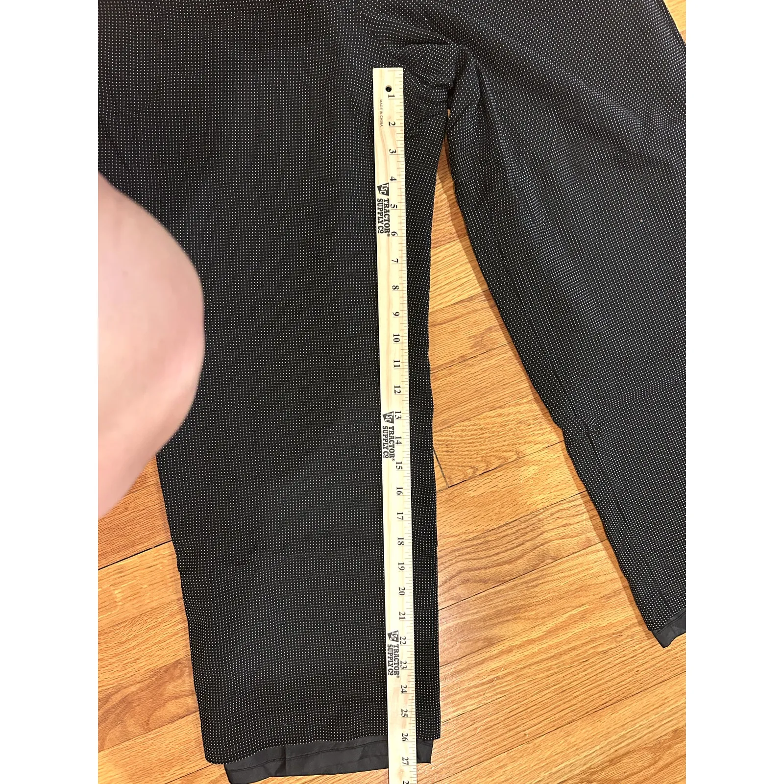 Talbots Black/White Polka Dot Pattern Size 14 Petite Pant - Image 4