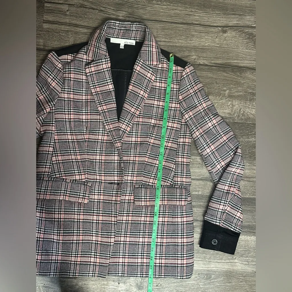 Ella Moss Multicolor Plaid Blazer - Image 10