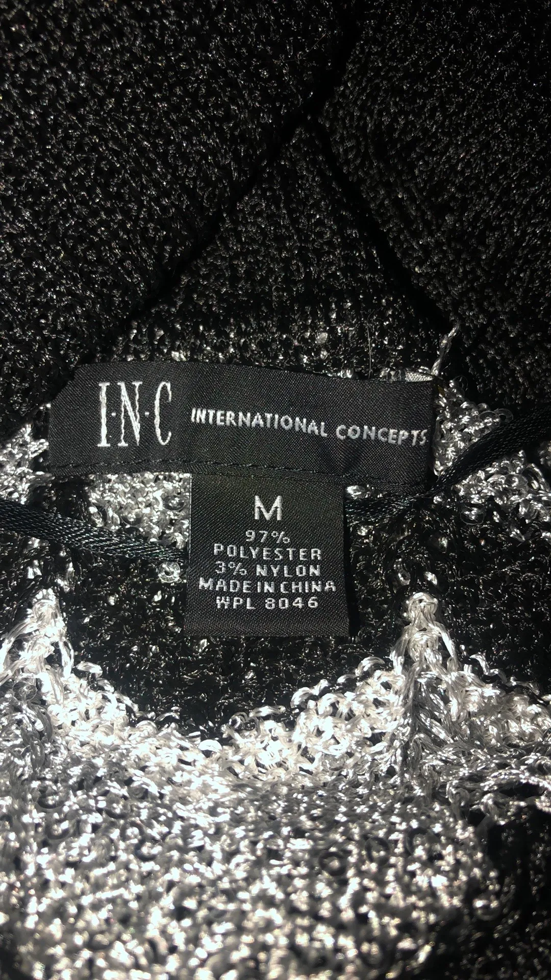 INC sparkly Chevron Print Sweater  - Image 4