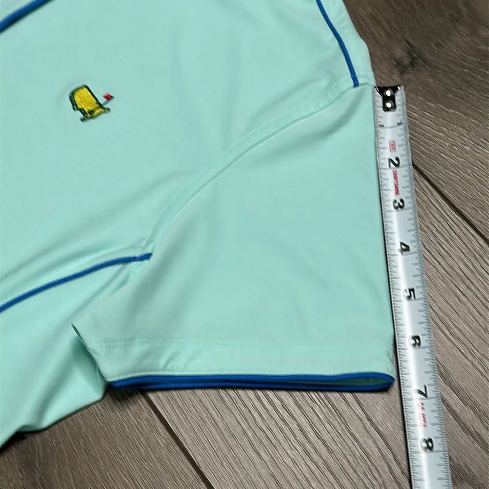 Masters Magnolia Lane Tech Performance Golf‎ Polo Blue Size Medium - Image 9