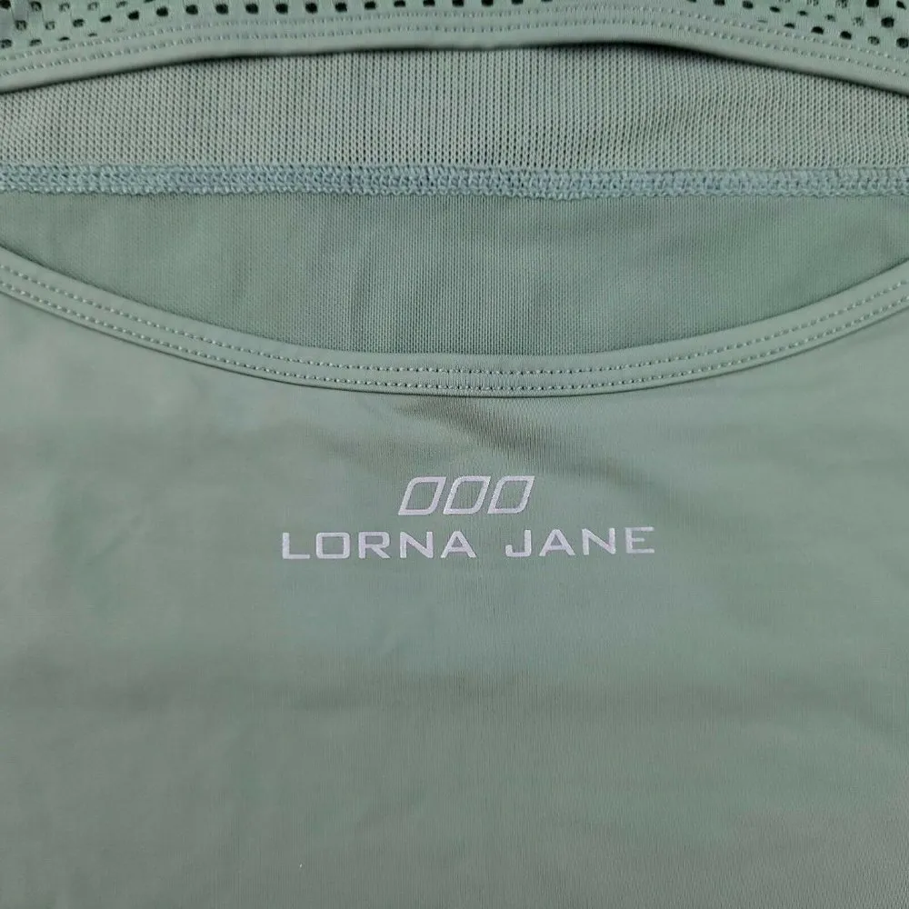 Lorna Jane e Running Yoga Tank Top Olive Green EUC - Image 5