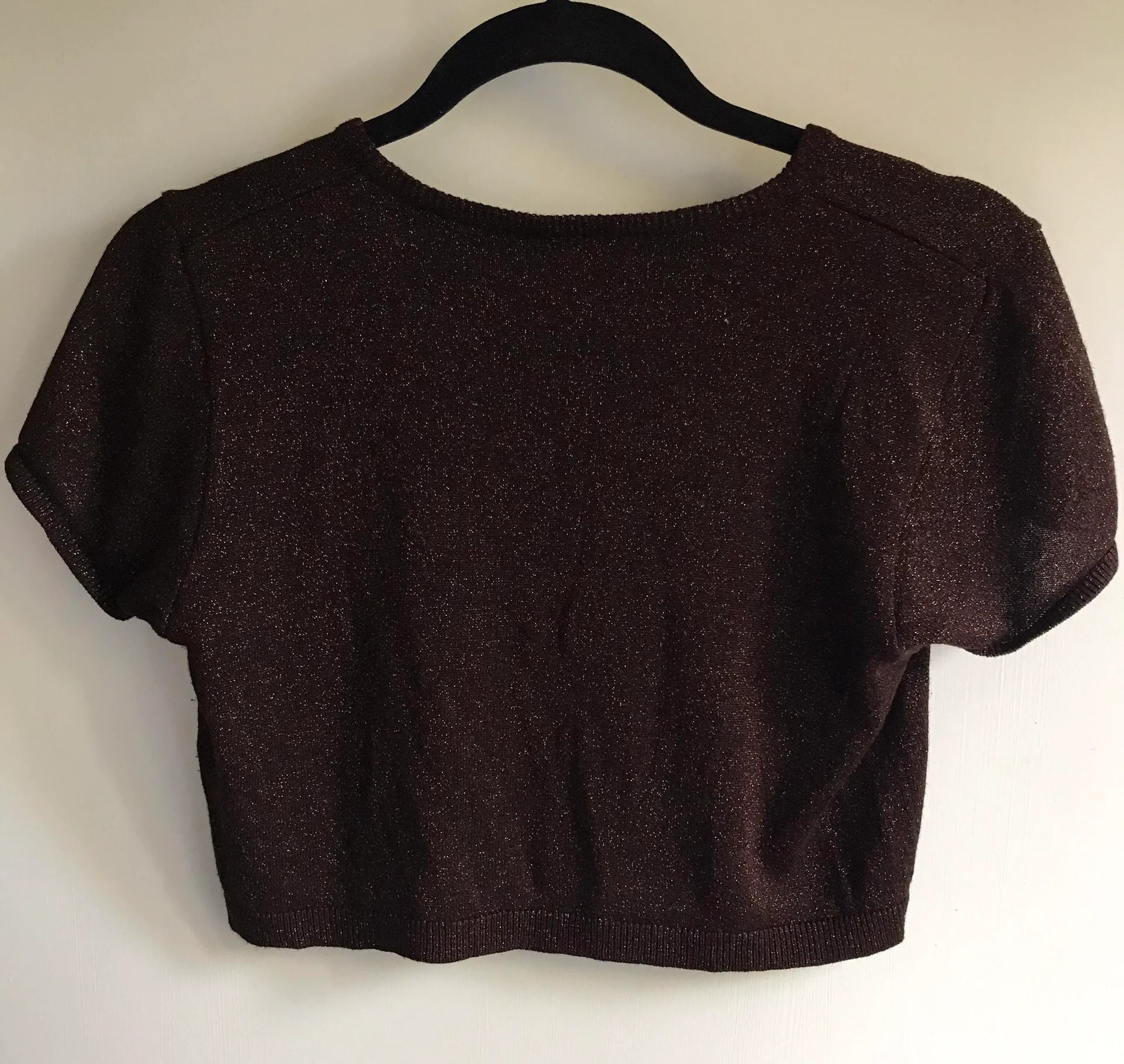 Cropped Shimmer Tee - Image 2