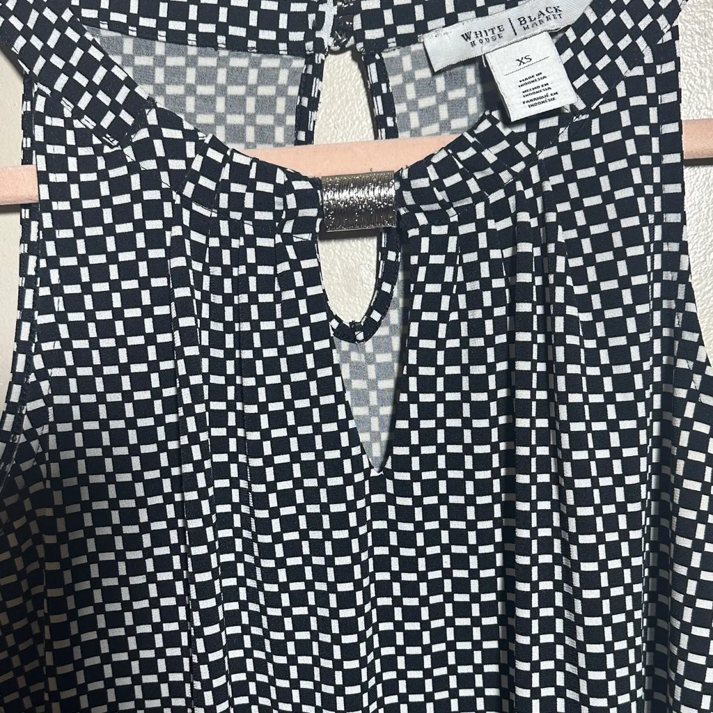 White House Black Market Printed Career Top | XS‎ - Image 3