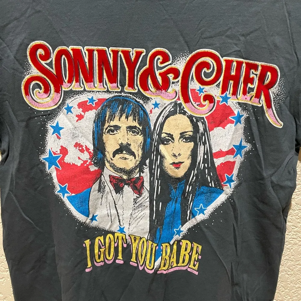 NWOT Daydreamers › SONNY & CHER VINTAGE BLACK I GOT YOU BABE TOUR TEE Size XS - Image 5