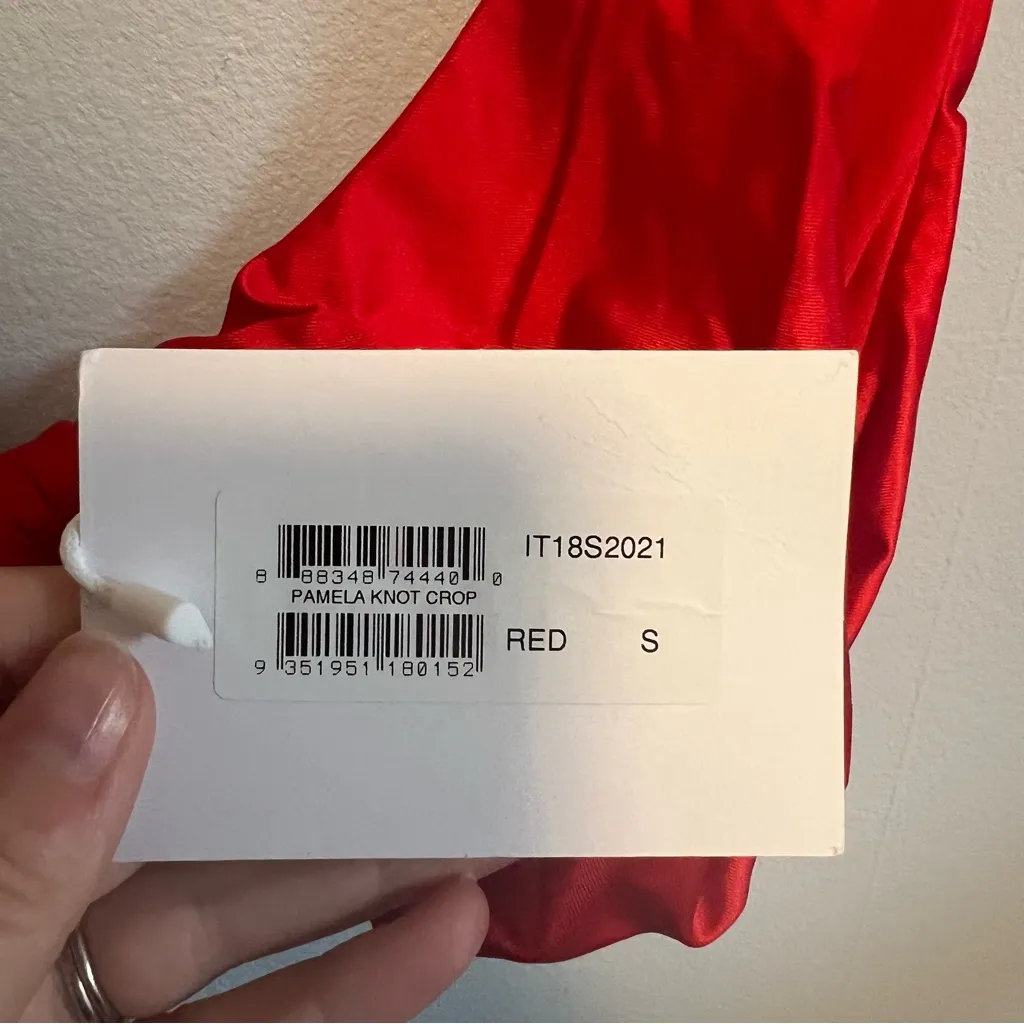 TWIIN Pamela Knot Crop Top Bikini Top NWT Size Small - Image 6