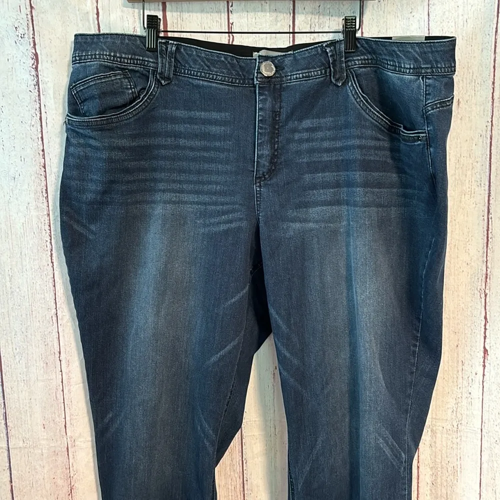 NWT Wit & Wisdom Ab'Solution High Waist Itty Bitty Bootcut Jeans Size 24W - Image 2