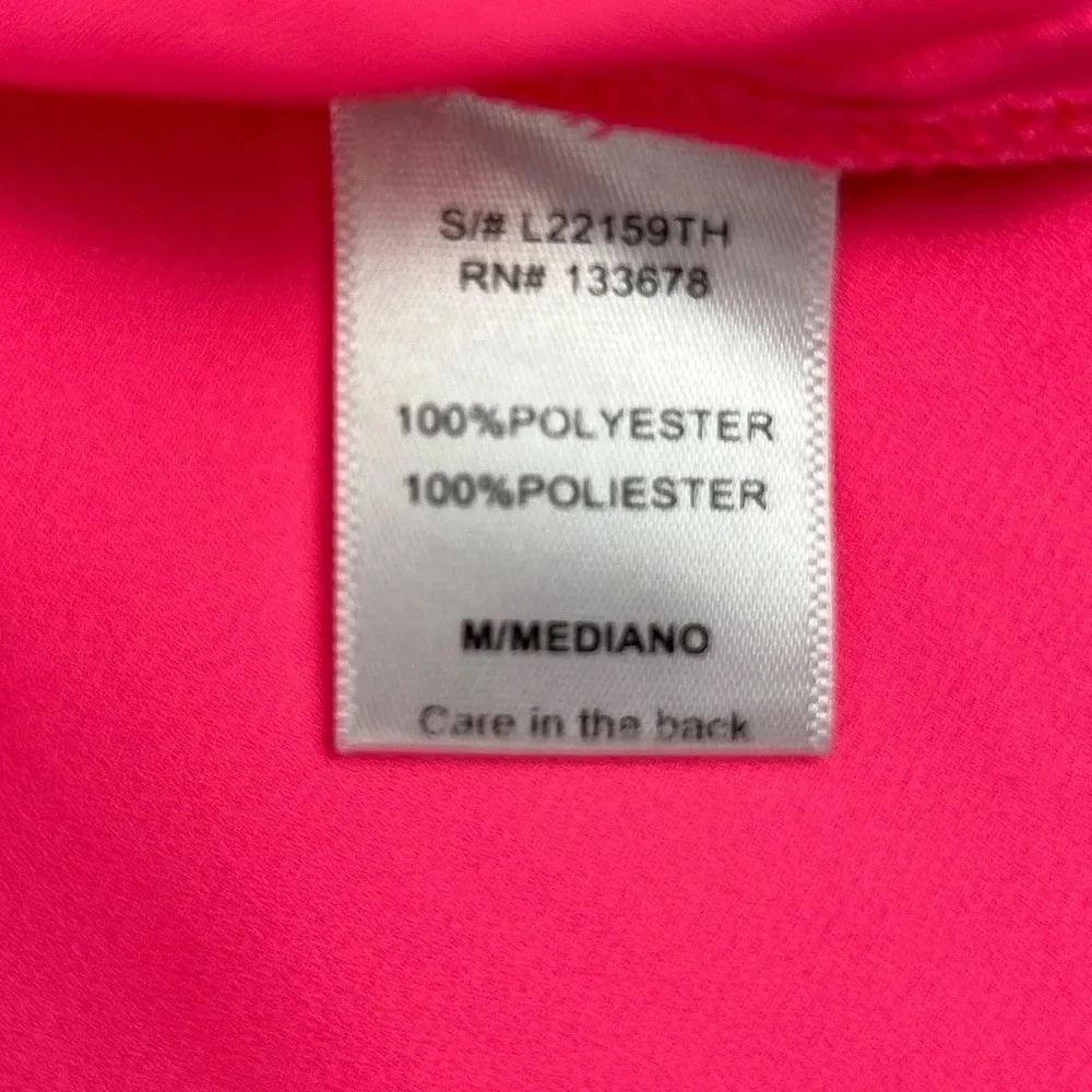 Love Tree  Pink Zipper Front Top- Size M - Image 4