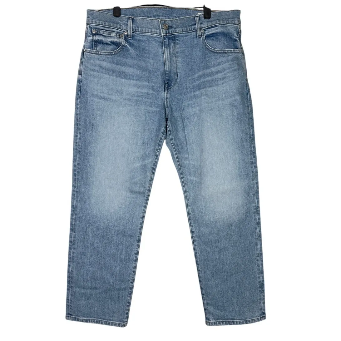 AYR The Stance Straight Leg Hi Rise Stretch Cropped Jean 32 Blue Loose Control - Image 12