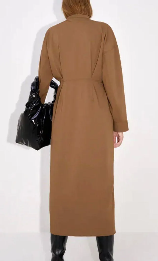 NWT  Midi Shirt With A Slot Collar Dress - Image 3