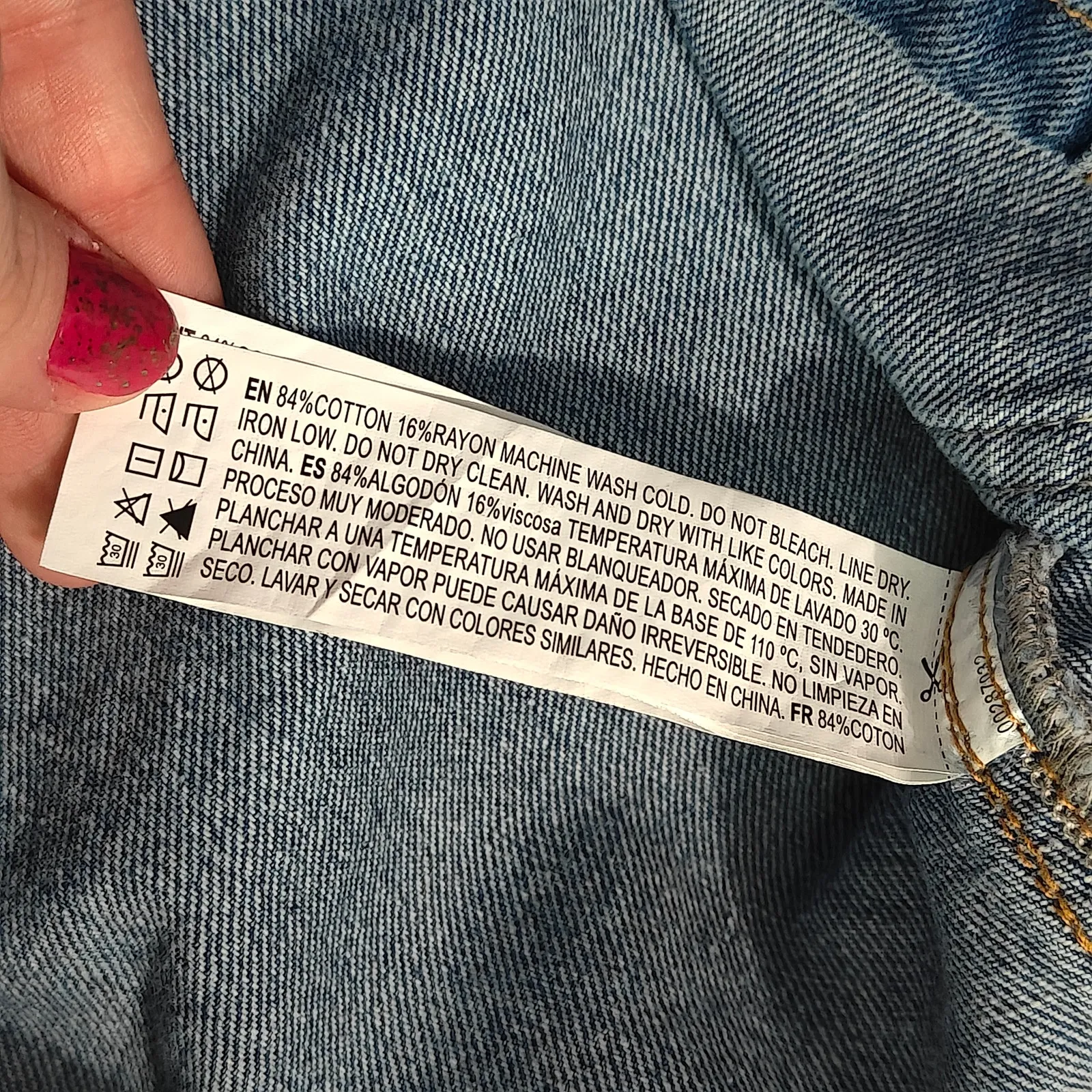 Forever 21 Denim Overalls Dress Junior’s Size Small Front Pockets Blue - Image 3