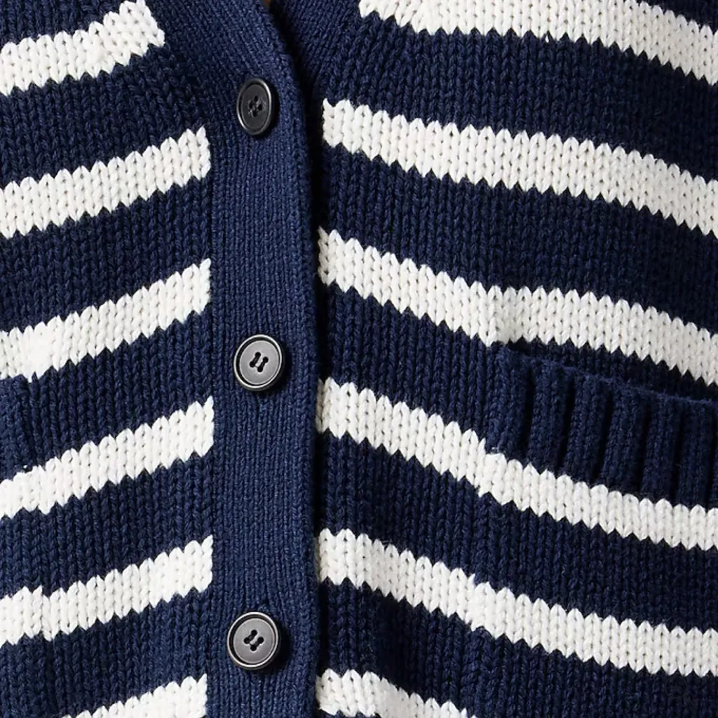 J.Crew Heritage cotton relaxed cardigan in stripe - Image 2