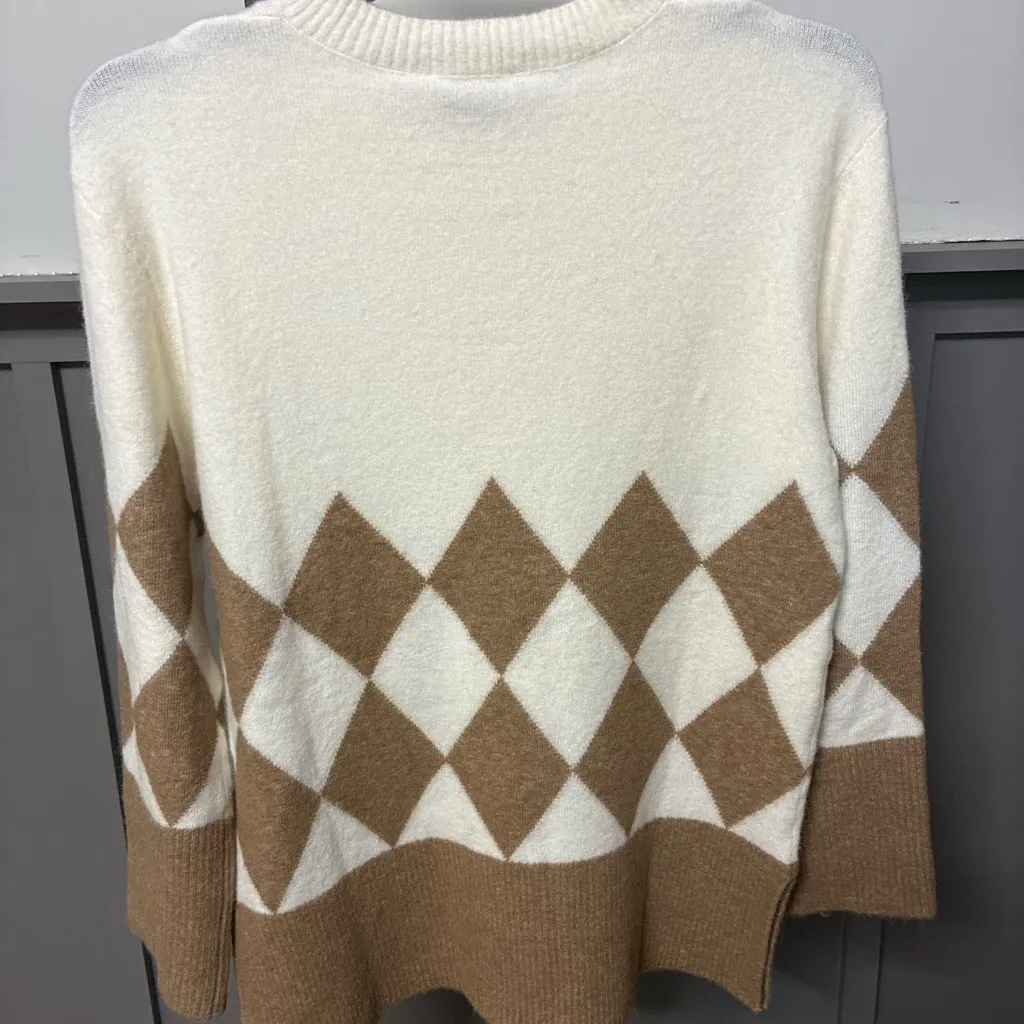 & Other Stories Argyle Wool Alpaca Blend Sweater Size Small
NWT - Image 3