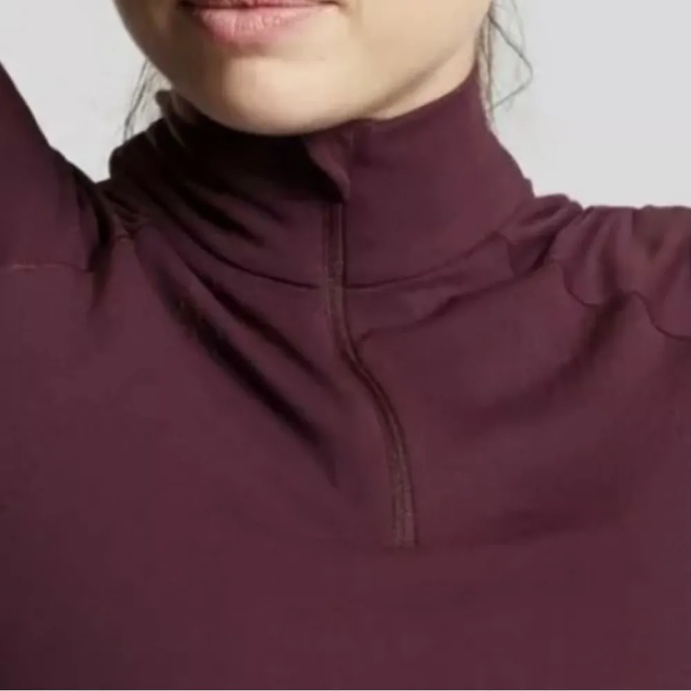 Athleta Speedlight Half Zip Pullover Top
Burgundy sz XS - Image 3
