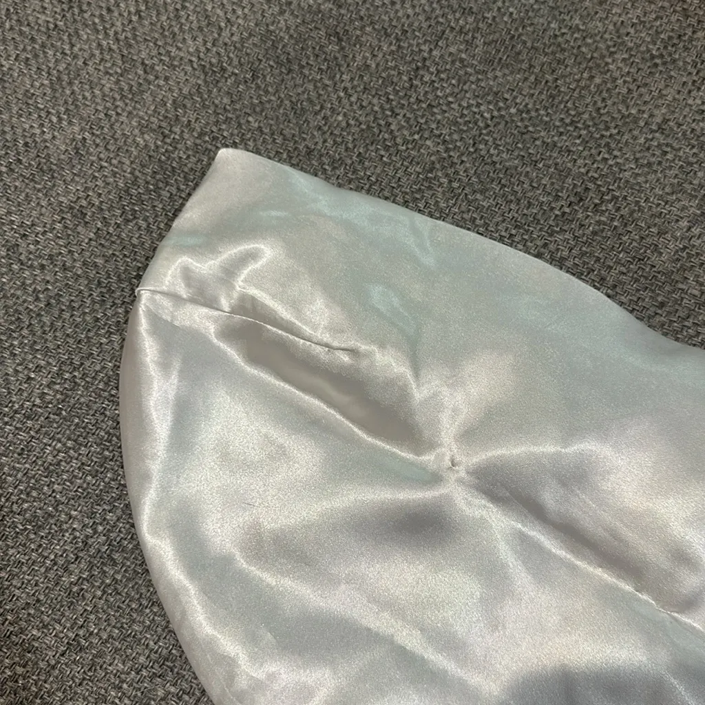 MOVING SALE Sky To Moon Silky Strapless Top White Size L - Image 2