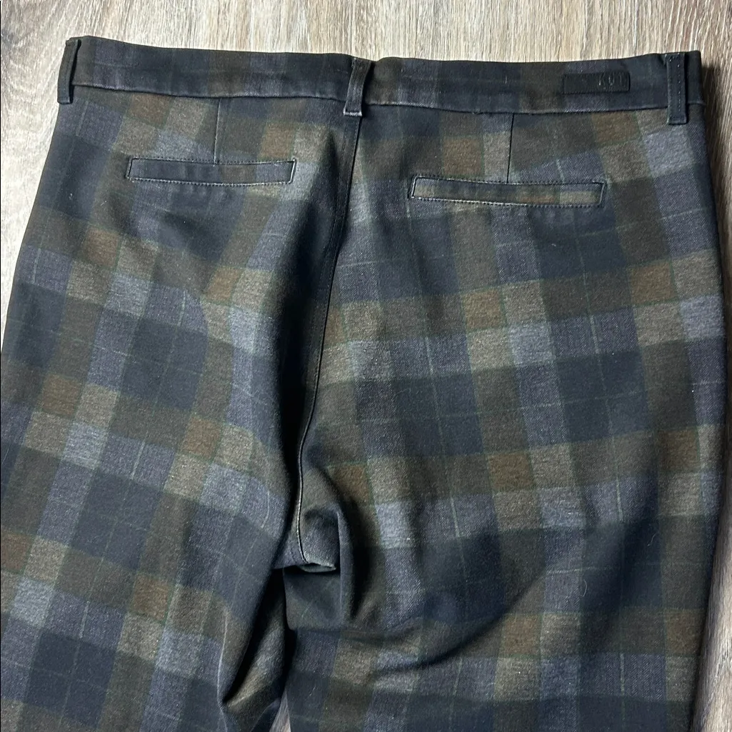 Kut from the Kloth High Rise Skinny Plaid Pants Size 16 - Image 14