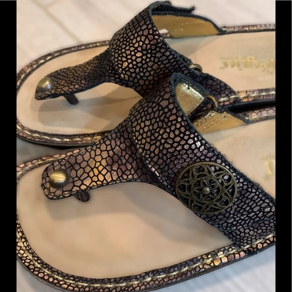 Alegria Carina Wedge Sandal, Bronze - Image 4