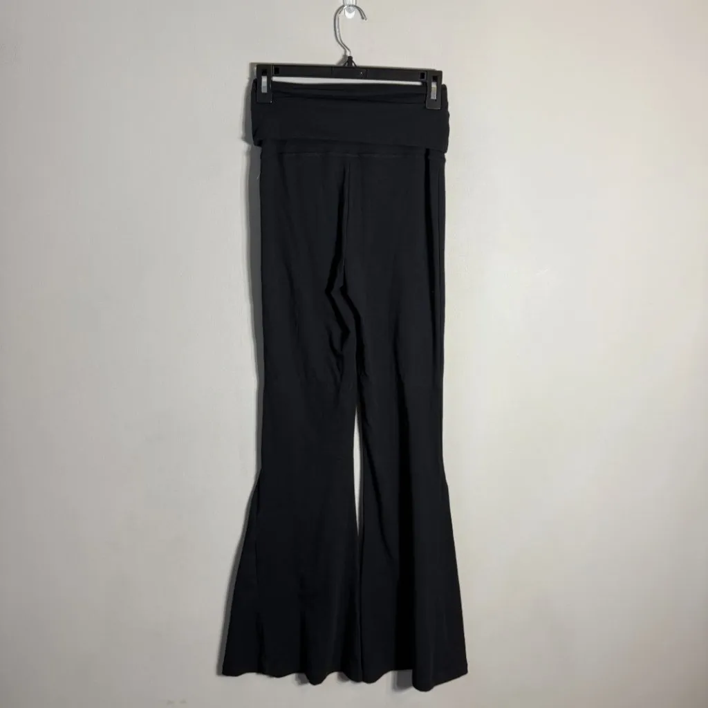 Offline by Aerie OG Foldover Super Flare Leggings Womens Small Black Active NWOT - Image 3