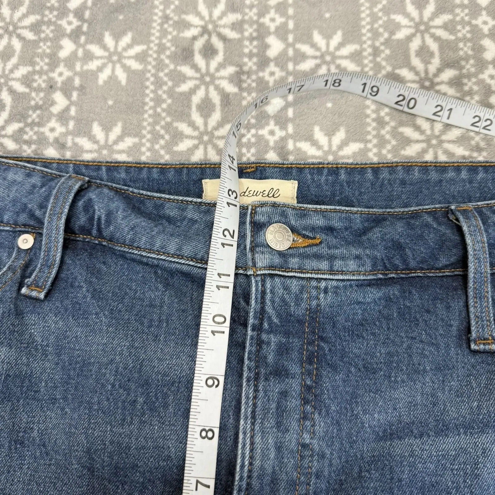 Madewell The Plus Curvy Perfect Vintage Straight Jean in Mayfield Wash‎ Size 26W - Image 11
