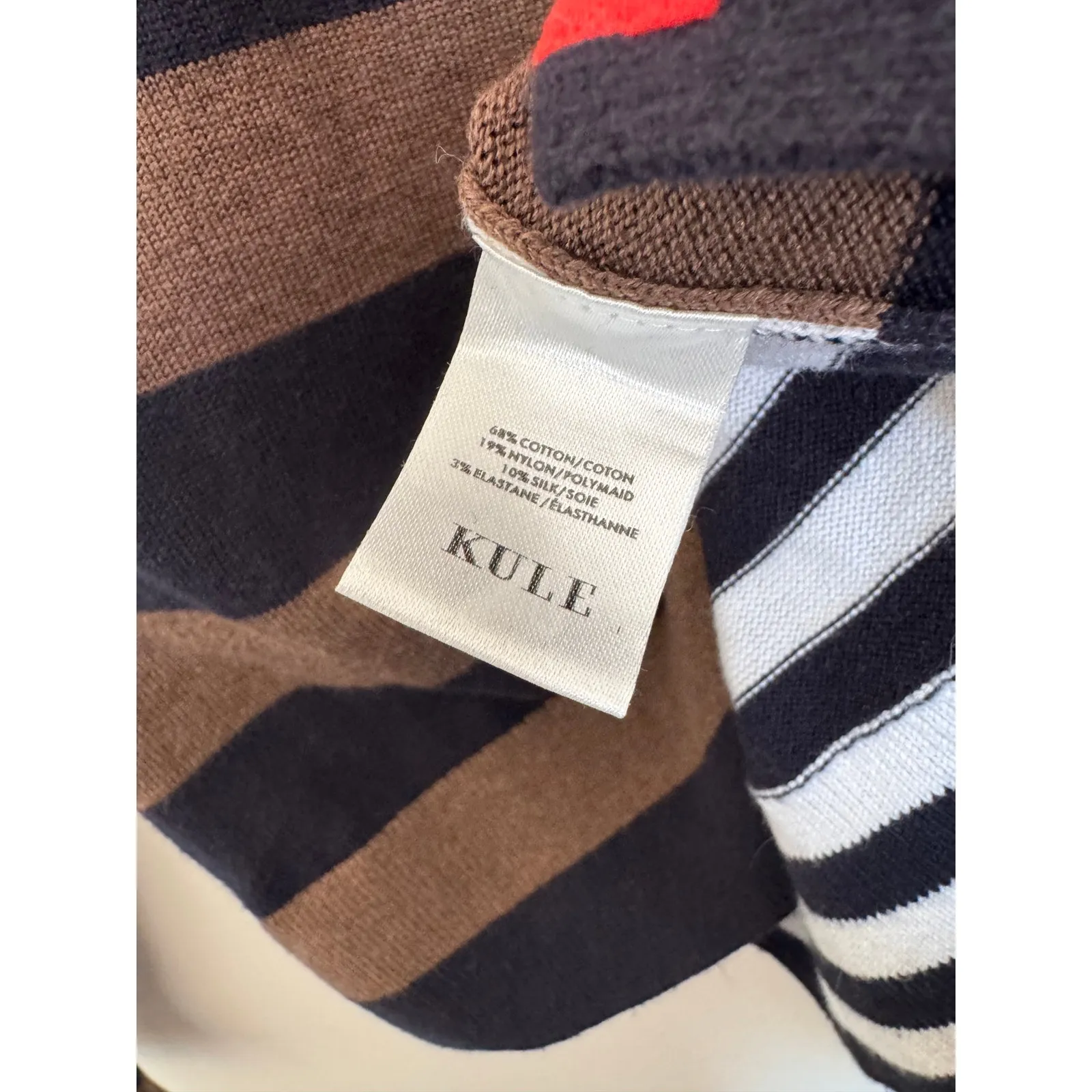 Kule The Gemini Two Sided Stripe Sweater Size XS Blue - Image 6