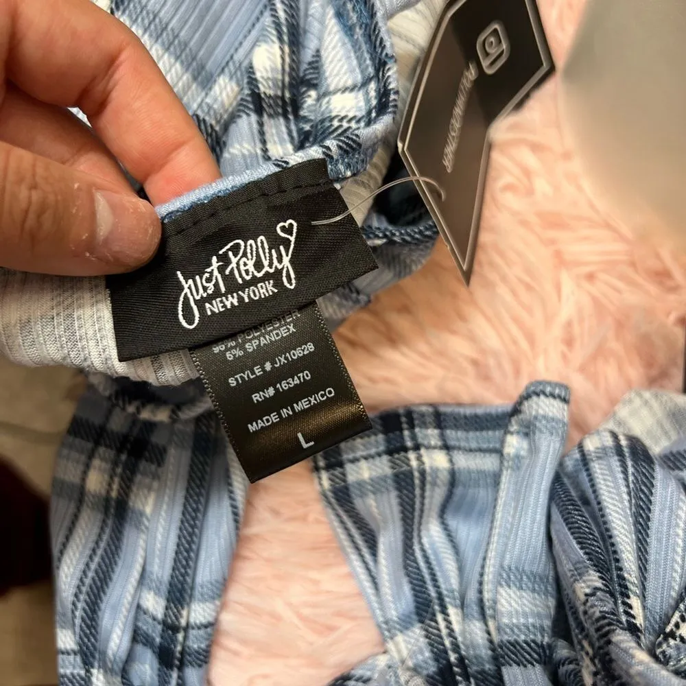 Tank top and cardigan set Blue Size L - Image 5