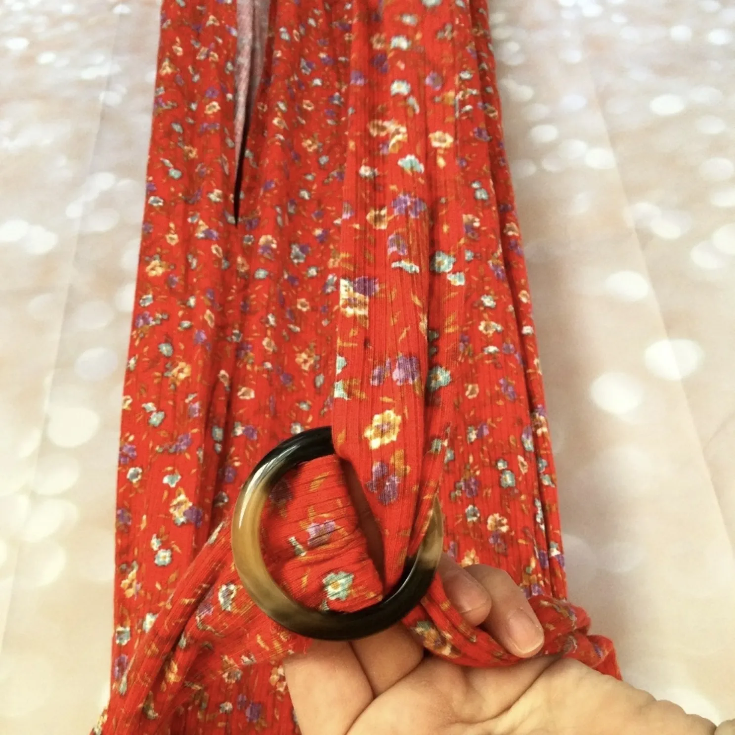 Mason & Belle Red Floral Dress  - Image 5