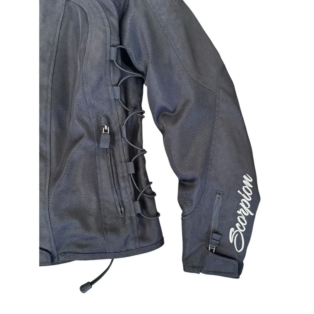 SCORPION Get Stung Black Women's Nip Tuck II Motorcycle Zip Up Jacket Size M NEW Size M - Image 5