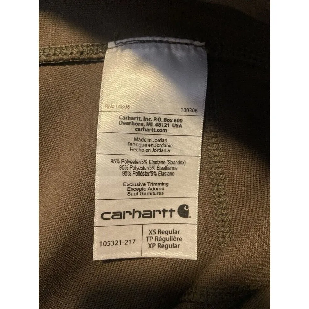 Carhartt Women’s Force Fitted Lightweight Utility Legging Olive Green XS NWT NEW - Image 12