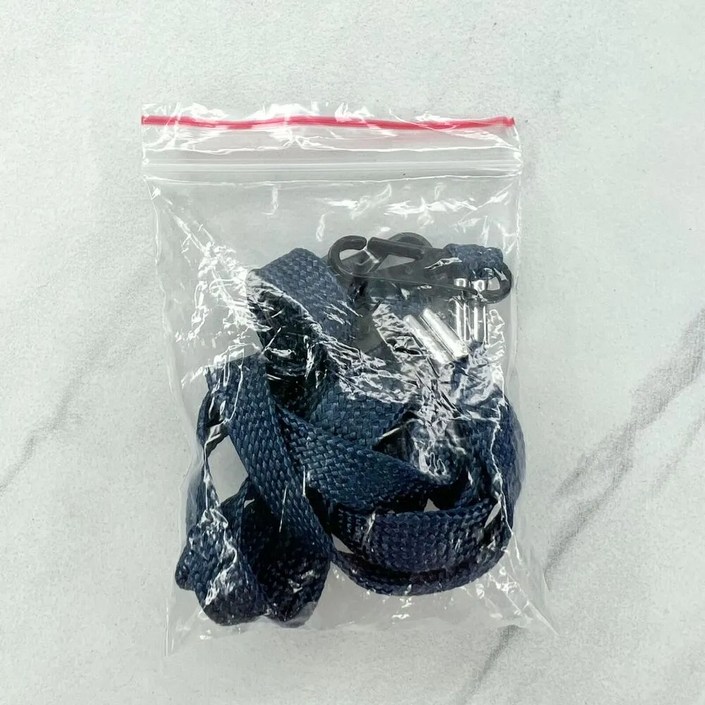 Blue Adjustable Double Clip ID Badge Holder School Work Lanyard Necklace - Image 2