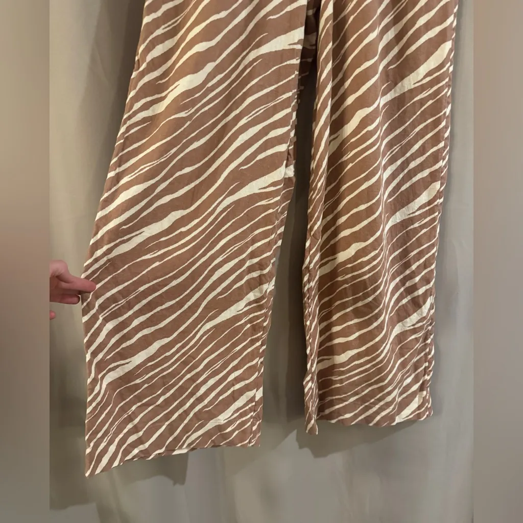 A New Day Brown and White Zebra Print Wide Leg Pants - Image 2