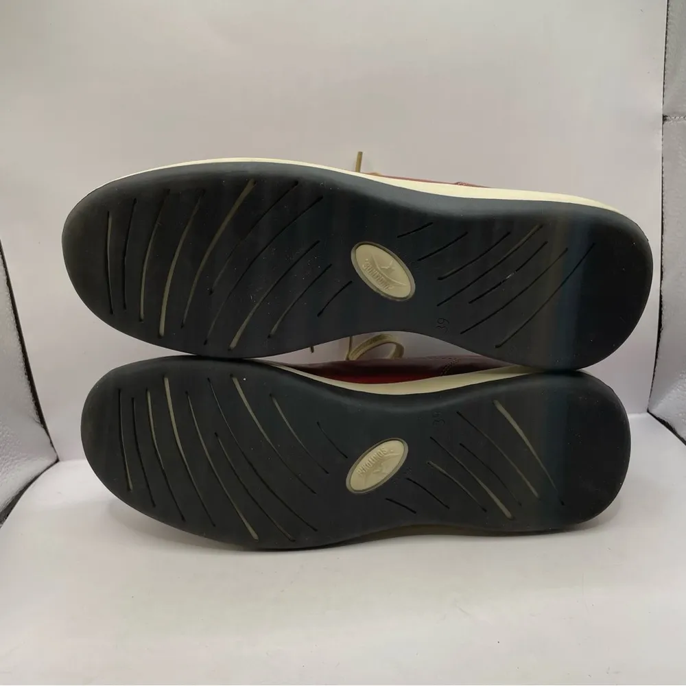 Pikolinos red Oxford leather shoes made in Spain women’s size 39 US 8.5 vintage - Image 4