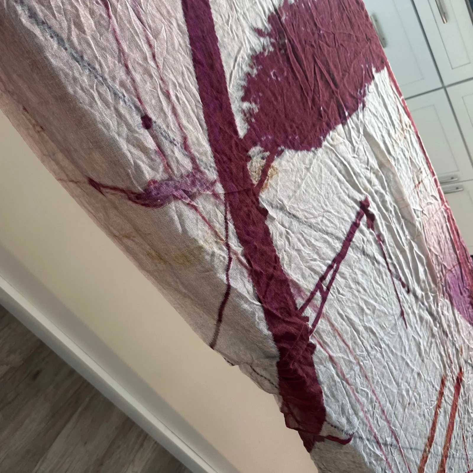 Memoire Imprimee Abstract Print Scarf Whimsigoth Dark Romantic Whimsical Purple - Image 9