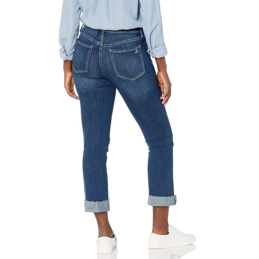 Sz 26 Sam Edelman Women's Stiletto High Rise Crop Boot Jeans - Image 2