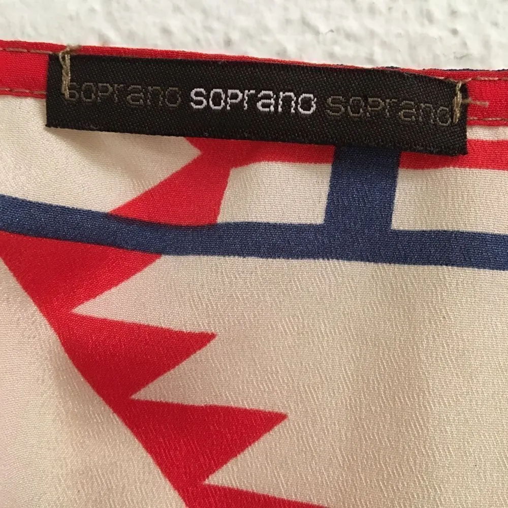 Soprano Aztec BoHo print mini dress M - Image 5